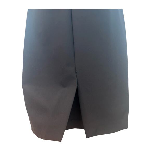 ZARA Basic Line  Business Black Bodycon Dress with Sculpted Seams Size S - Picture 5 of 9